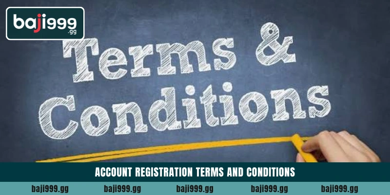 Account registration Terms and Conditions