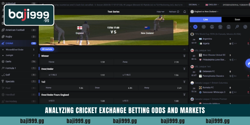 Cricket Exchange sports betting platform at Baji999 5 Analyzing Cricket Exchange betting odds and markets