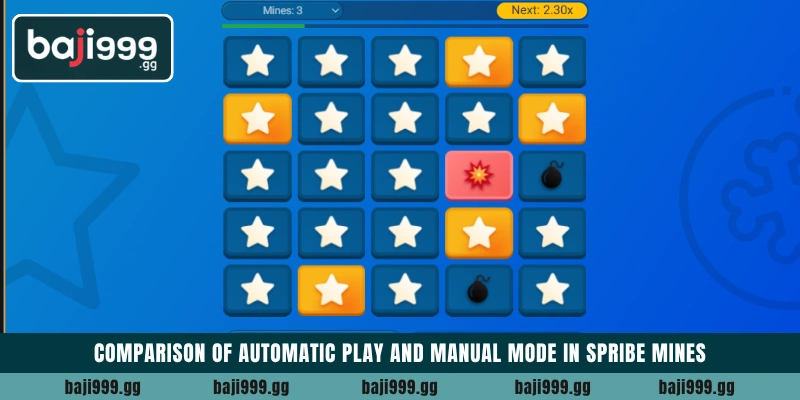 Win Spribe Mines on Baji999 with smart strategies 5 Comparison of automatic play and manual mode in Spribe Mines