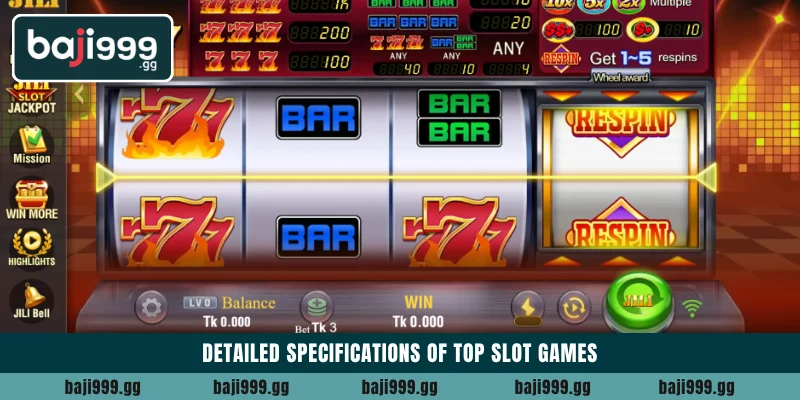Best JILI Slot strategies and games at Baji999 online 4 Detailed specifications of top slot games