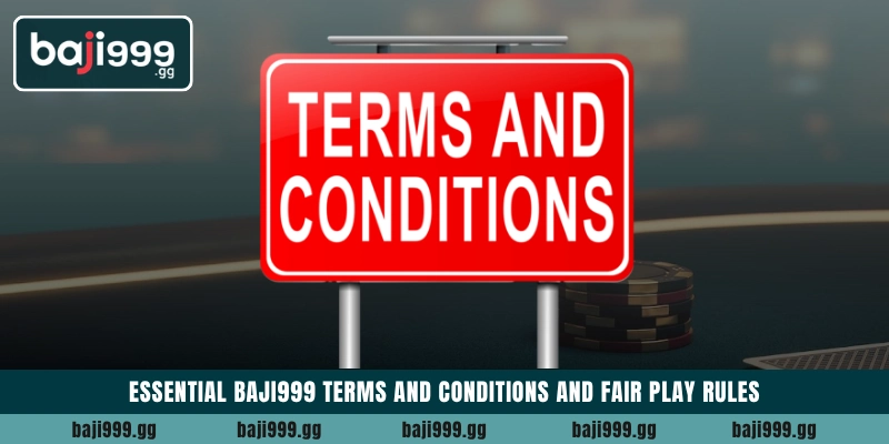 Essential Baji999 Terms and Conditions and fair play rules