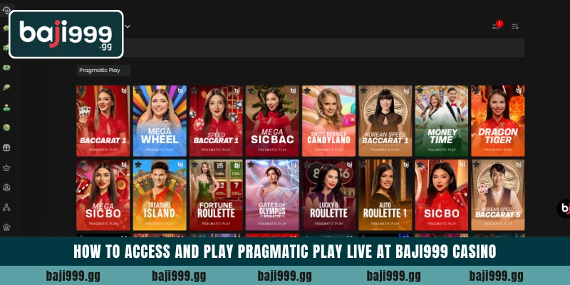 Maximize your payouts with Pragmatic Play Live at Baji999 5 How to access and play Pragmatic Play Live at Baji999 casino
