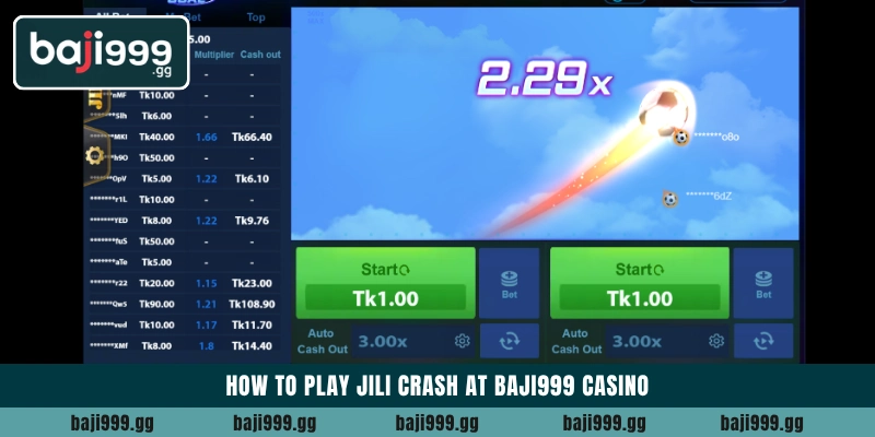 Top JILI Crash betting games for players at Baji999 platform 4 How to play JILI Crash at Baji999 casino