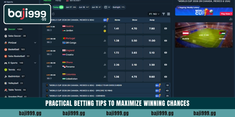 Practical betting tips to maximize winning chances