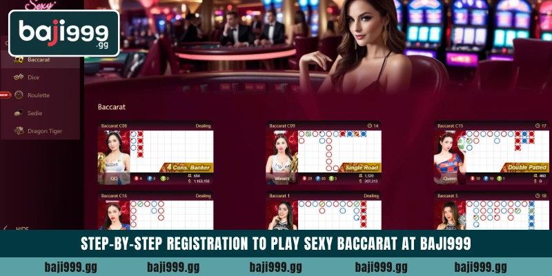Play Sexy Baccarat live casino games online at Baji999 5 Step-by-step registration to play Sexy Baccarat at Baji999