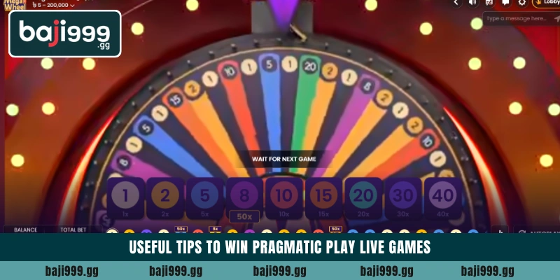 Maximize your payouts with Pragmatic Play Live at Baji999 6 Useful tips to win Pragmatic Play Live games