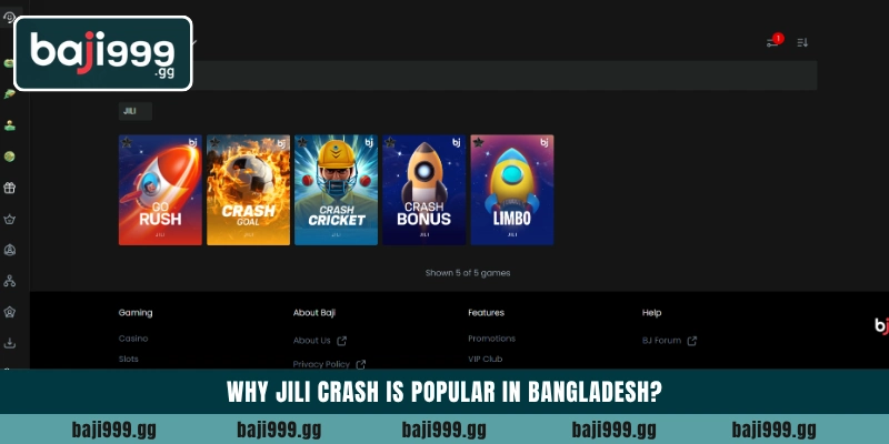 Top JILI Crash betting games for players at Baji999 platform 2 Why JILI Crash is popular in Bangladesh